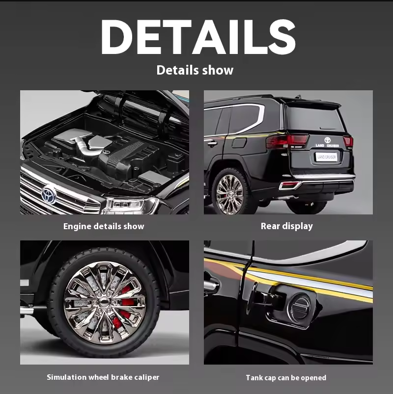 π 1:18 Scale Toyota Land Cruiser Diecast Model β The Ultimate Collectible!