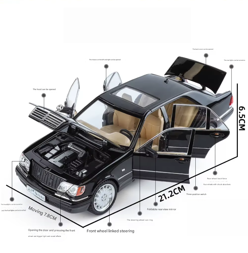 π 1:24 Diecast Mercedes W140 SL320 β A Timeless Luxury Classic! π