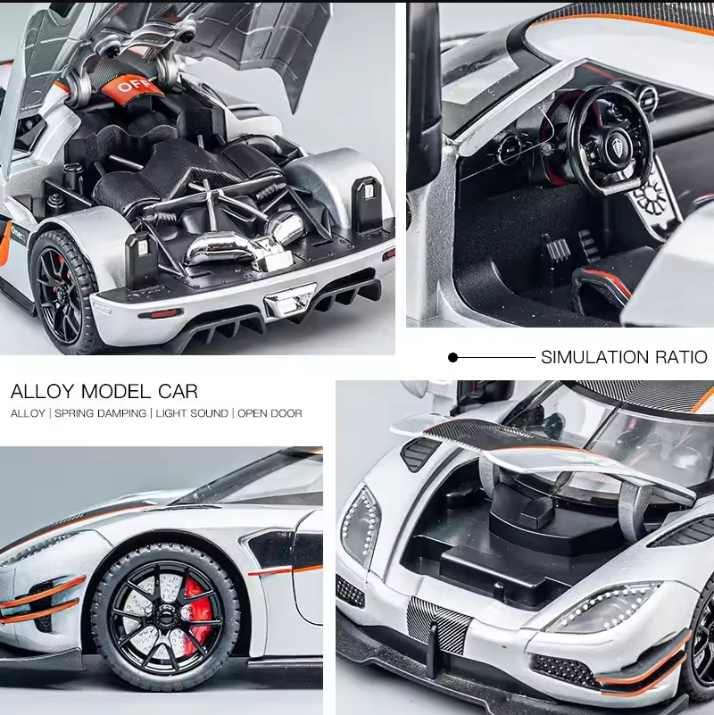 ๐โจ 1:24 Diecast Koenigsegg One Model Car โจ๐