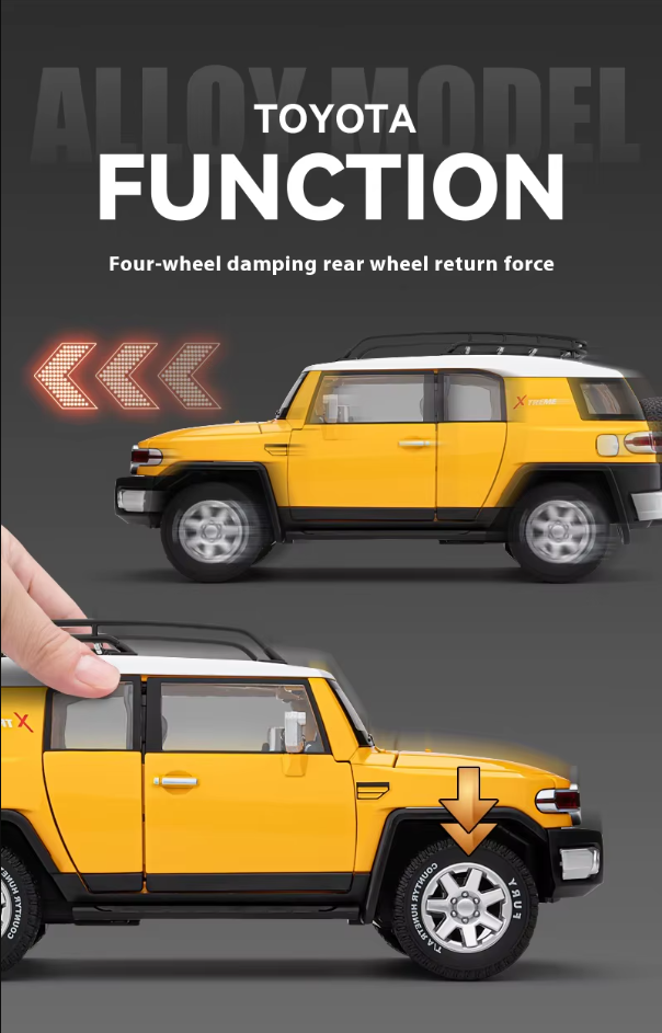 π 1:24 Diecast Toyota FJ Cruiser SUV Model β A Must-Have for Collectors! π