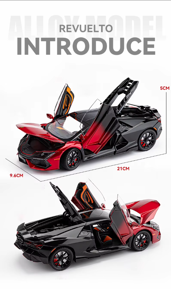 ποΈ 1:24 Diecast Lamborghini Revuelto Model Car β A Masterpiece of Speed & Luxury! ποΈ