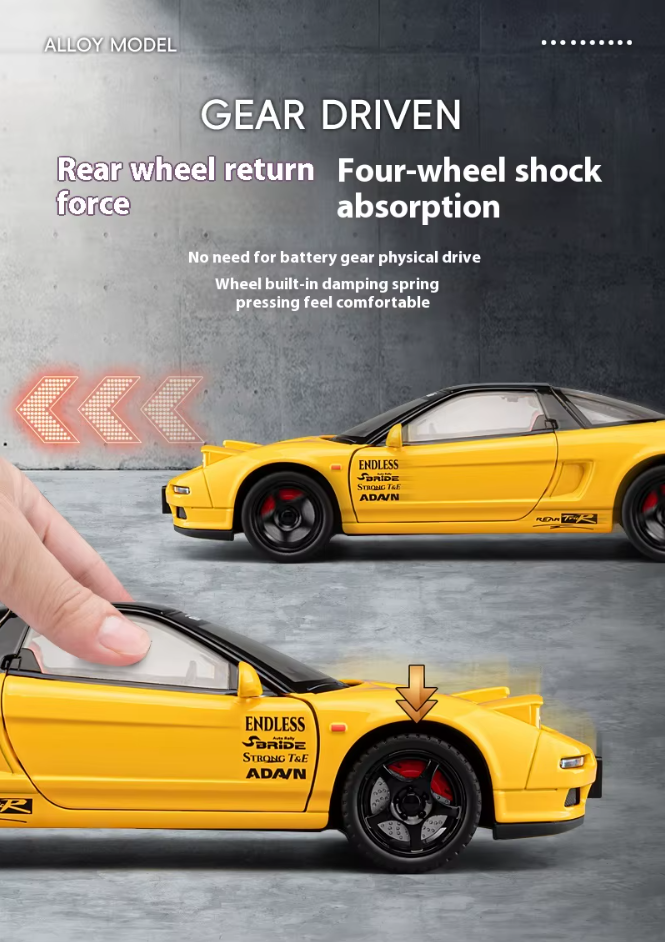 1:24 Scale Diecast Honda Acura NSX Model Car