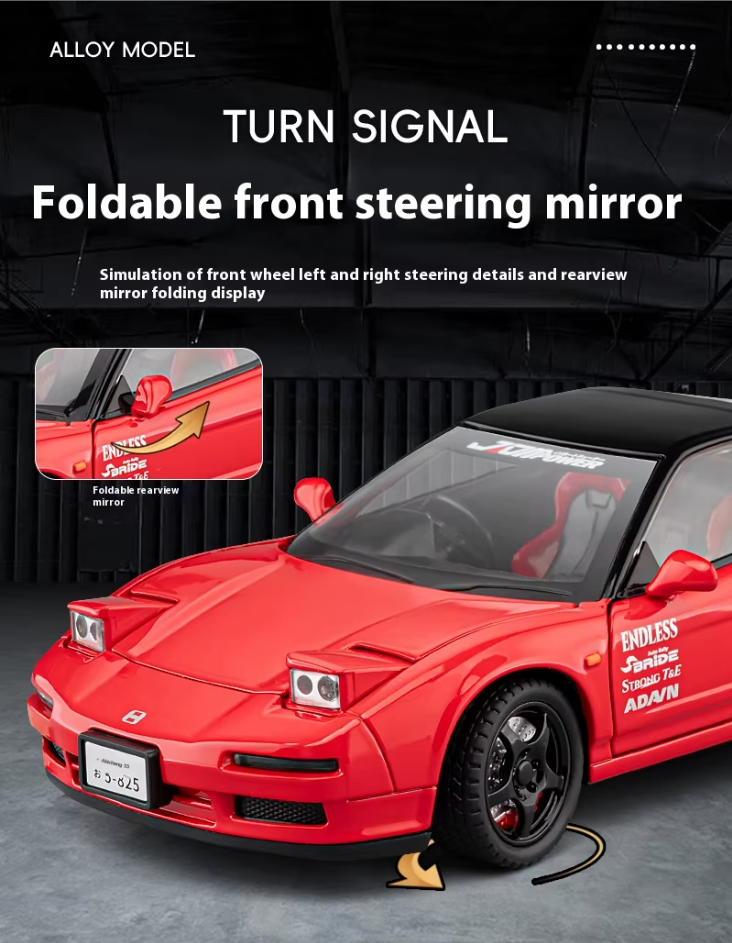1:24 Scale Diecast Honda Acura NSX Model Car