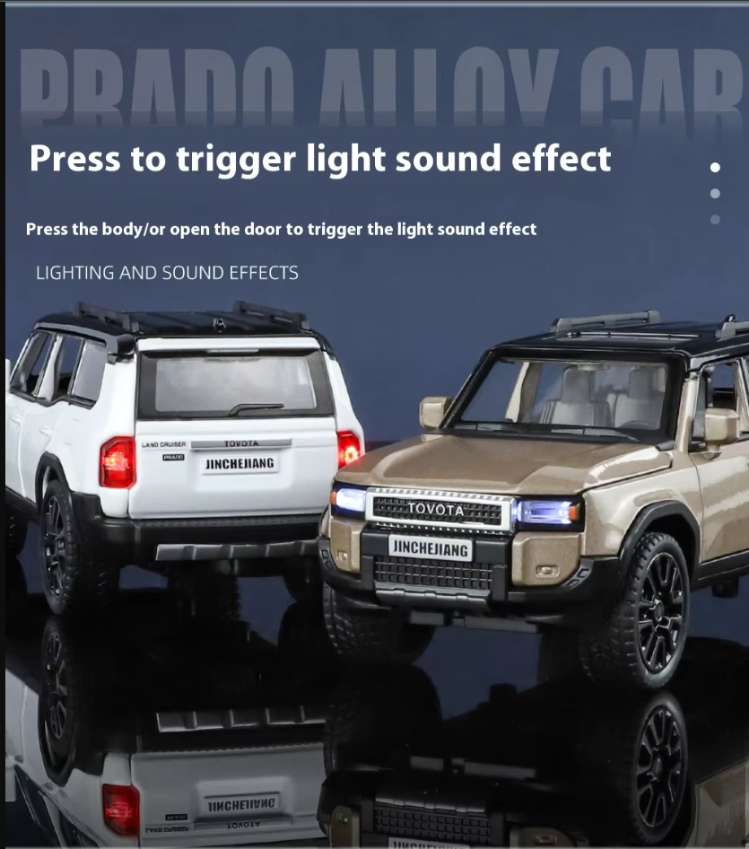1:32 Diecast Toyota Land Cruiser Prado SUV Model