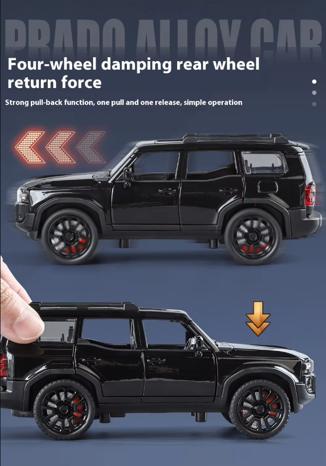 1:32 Diecast Toyota Land Cruiser Prado SUV Model
