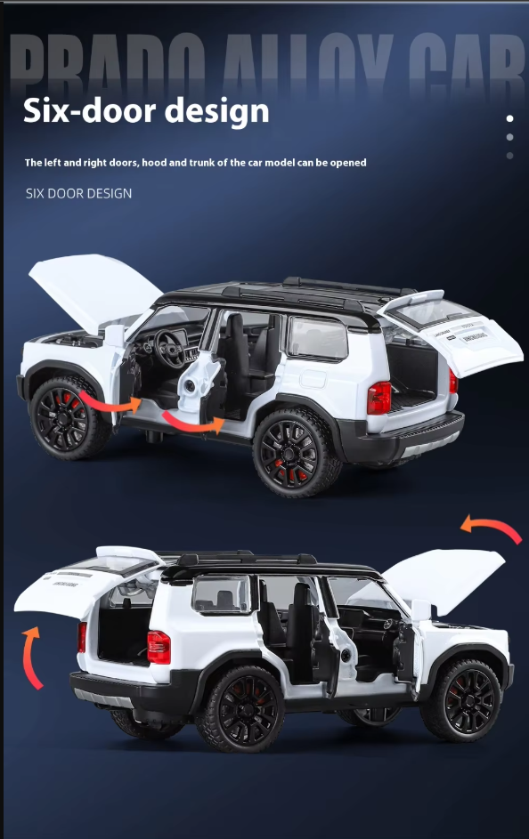 1:32 Diecast Toyota Land Cruiser Prado SUV Model