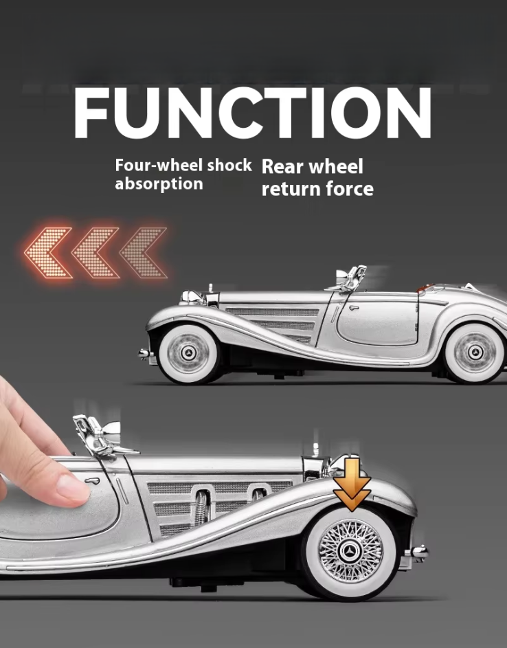 1:24 Diecast 1936 Mercedes Benz 500K π