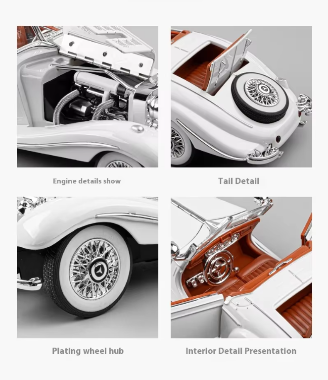 1:24 Diecast 1936 Mercedes Benz 500K π