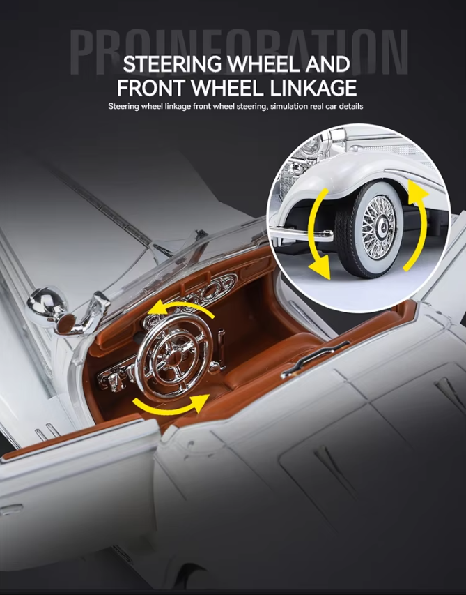 1:24 Diecast 1936 Mercedes Benz 500K π