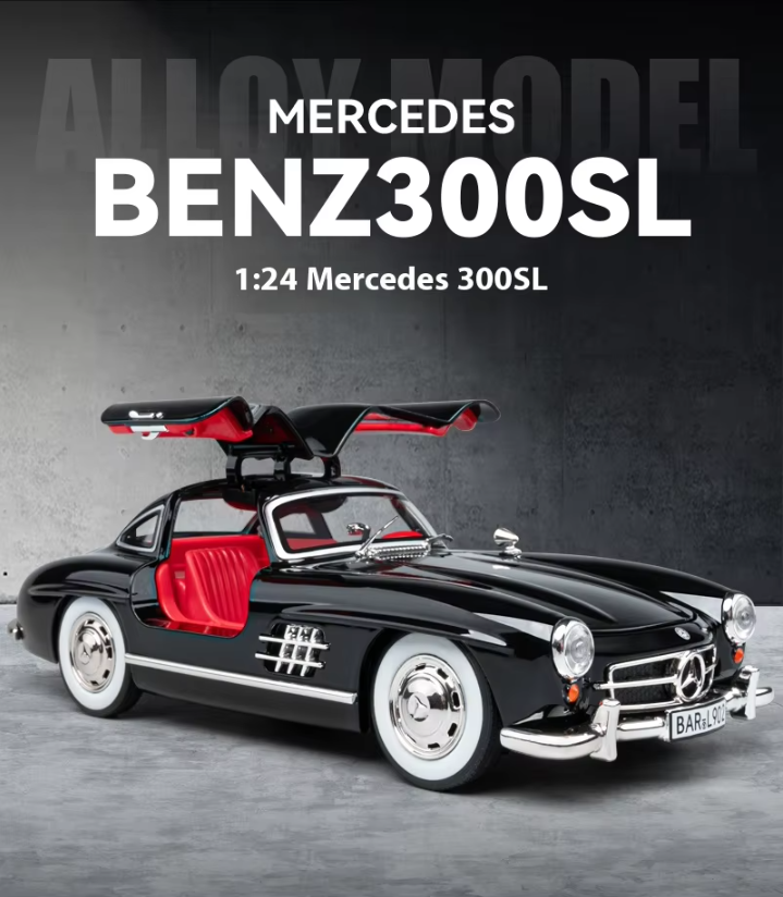 1:24 Diecast Benz 300SL Coupe Model Car ποΈβ¨