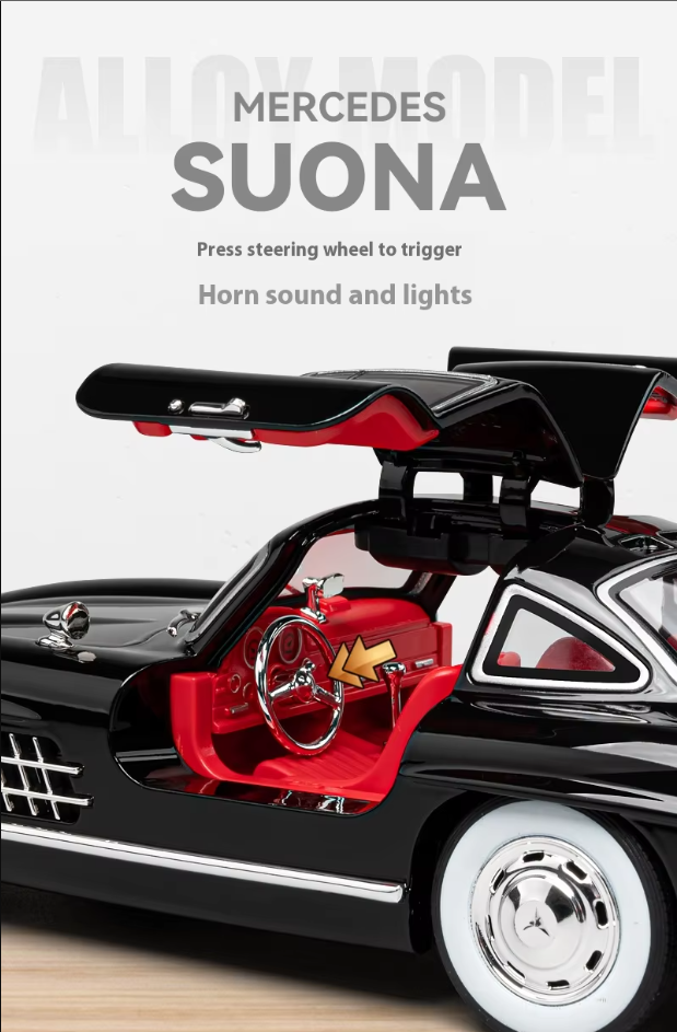 1:24 Diecast Benz 300SL Coupe Model Car ποΈβ¨