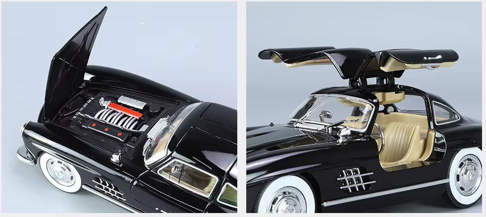 1:24 Diecast Benz 300SL Coupe Model Car ποΈβ¨