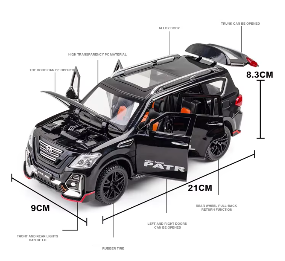 π Diecast 1:24 Scale Nissan Patrol β Premium Collectible Model