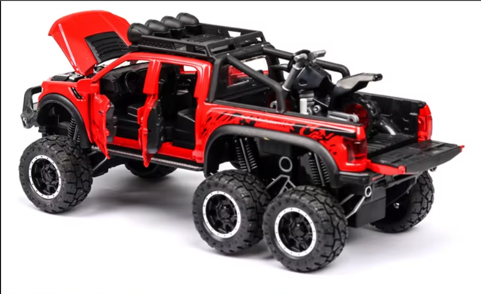 π Diecast 1:24 Scale Ford Raptor 6x6 β Ultimate Off-Road Beast