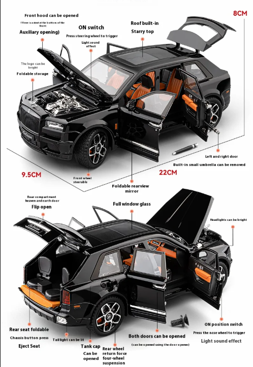 π Rolls-Royce Cullinan β 1:24 Scale Die-Cast Model