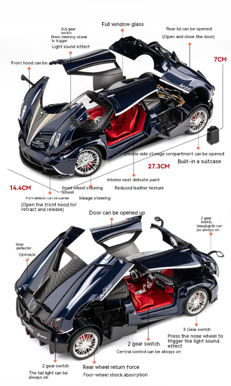 ποΈ Pagani Huayra β 1:18 Scale Die-Cast Model