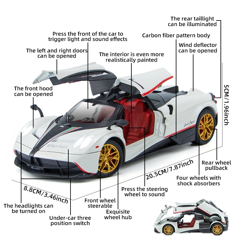 Pagani Huayra β 1:24 Scale Die-Cast Model