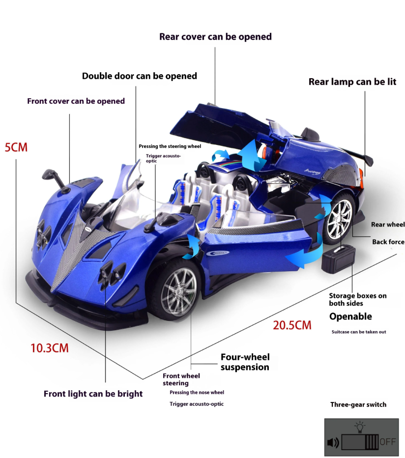 Pagani Zonda β 1:24 Scale Die-Cast Model