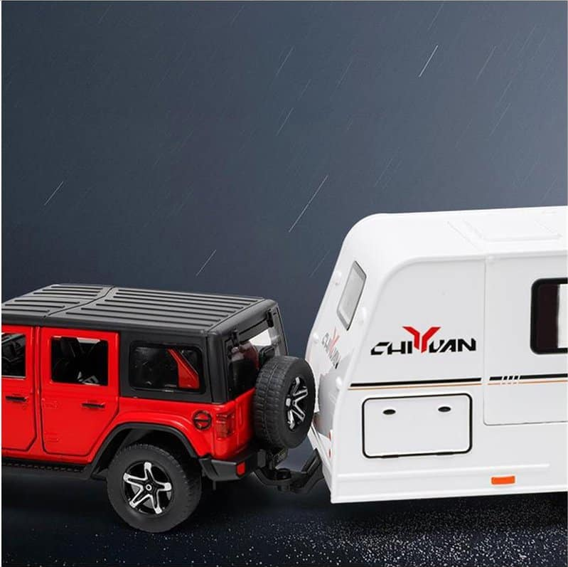 1:32 Diecast G-Wagon AMG, Jeep & LC 300 with Caravan – Collector’s Edition