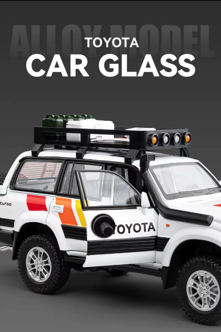 1:24 Scale Land Cruiser LC80 Diecast Model Car - Off-Road Perfection!