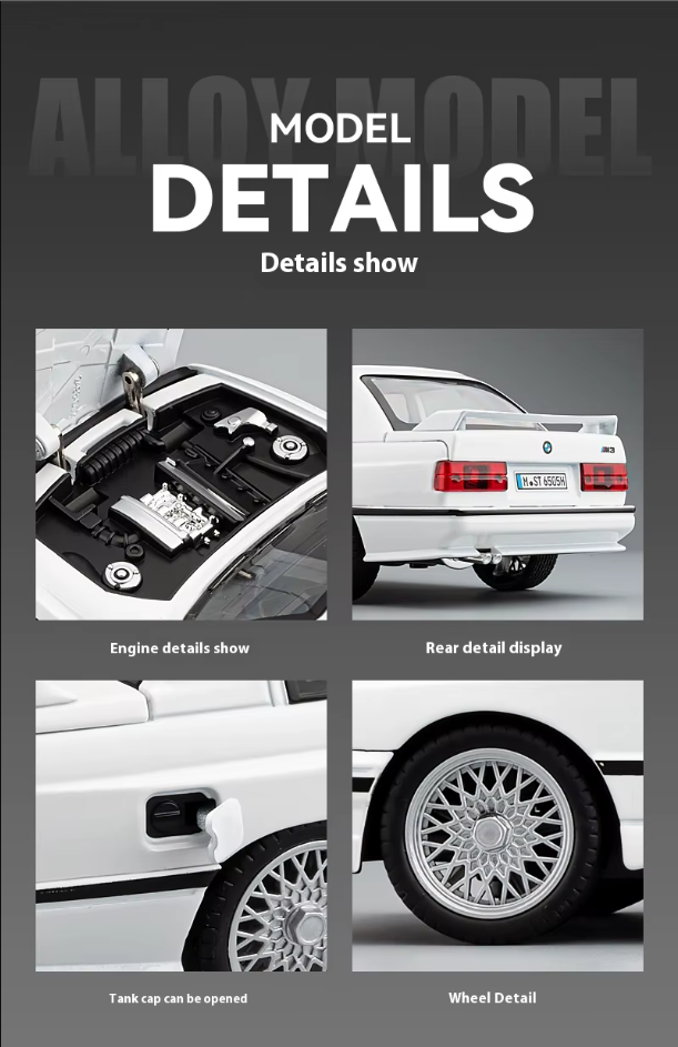 π₯ 1:24 Diecast BMW M3 E30 β A True Classic for Collectors! π₯