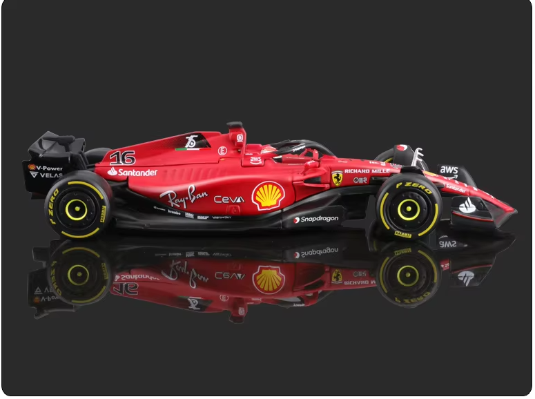 Ferrari F1-75 #16 β 1:43 Scale Diecast Model by Bburago ποΈπ₯