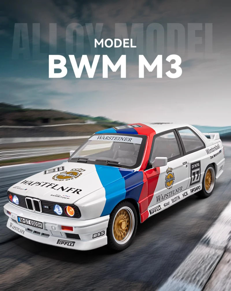 π₯ 1:24 Diecast BMW M3 E30 β A True Classic for Collectors! π₯