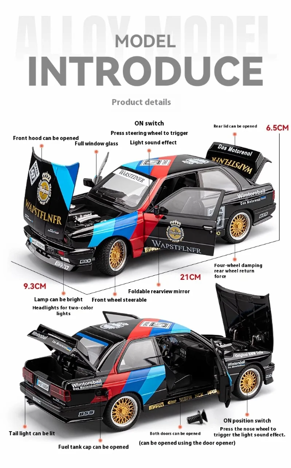 π₯ 1:24 Diecast BMW M3 E30 β A True Classic for Collectors! π₯