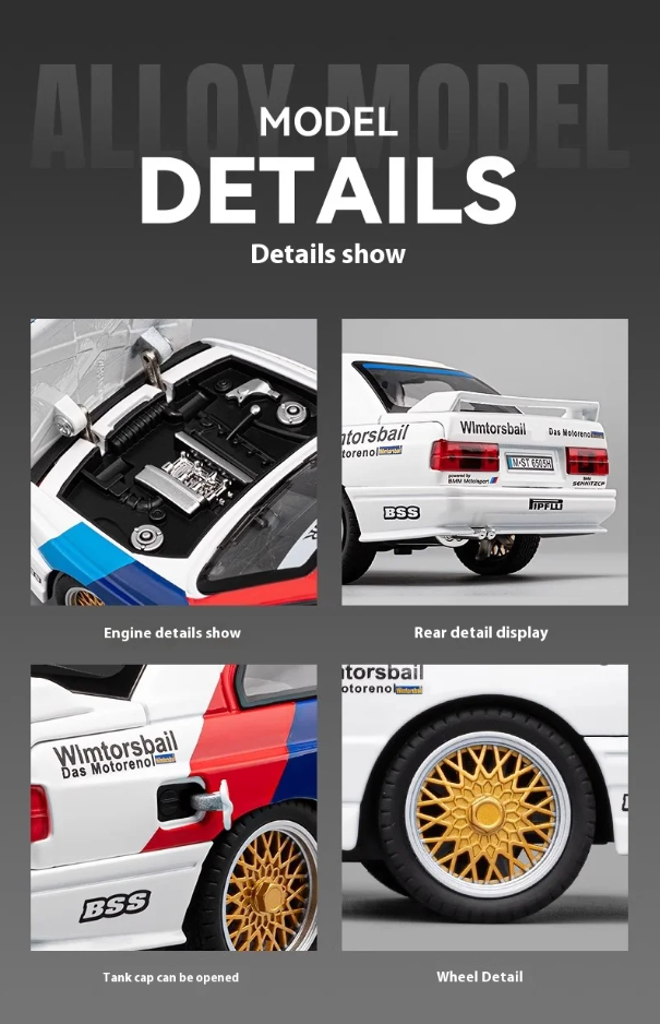 π₯ 1:24 Diecast BMW M3 E30 β A True Classic for Collectors! π₯