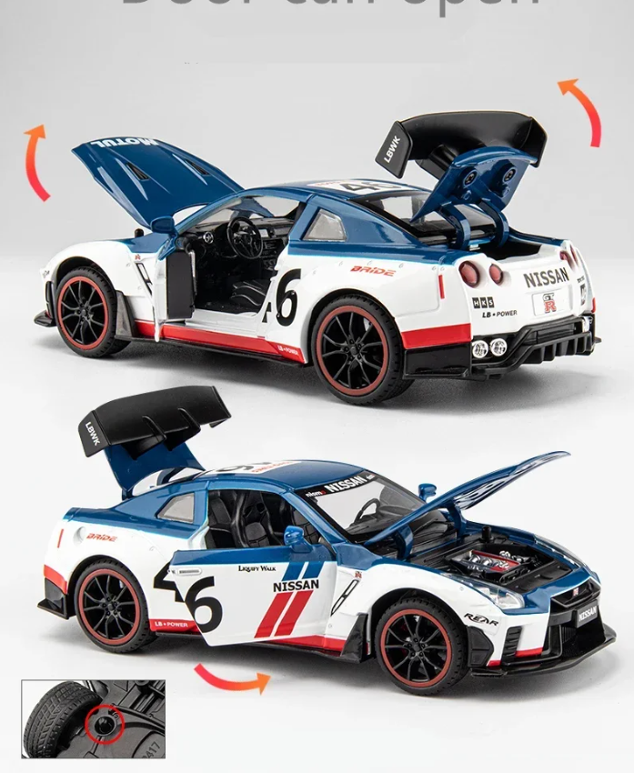 Nissan GT-R R35 Super GT Diecast Model β Godzilla in Miniature