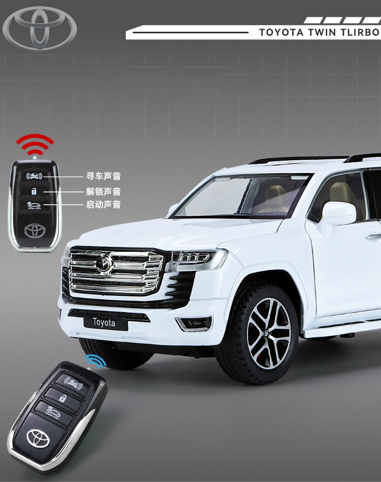 1:24 Scale Toyota Land Cruiser Die-Cast Model with remote