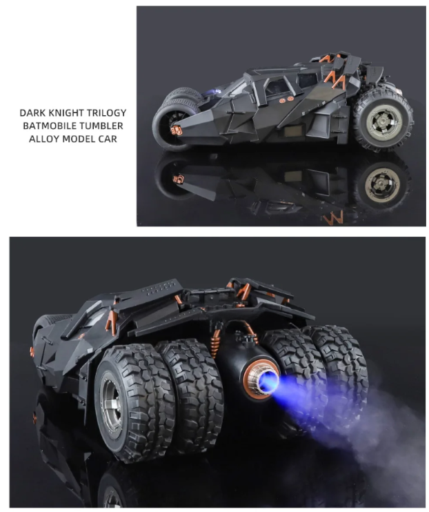 🦇 1:18 Scale Batmobile Die-Cast Model Car – Alloy Edition