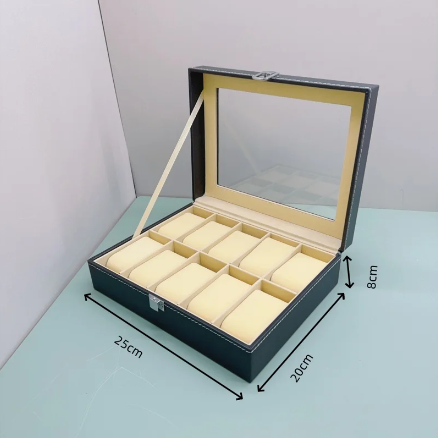 Premium Double Row Watch Organizer – 10 & 12 Slot Models
