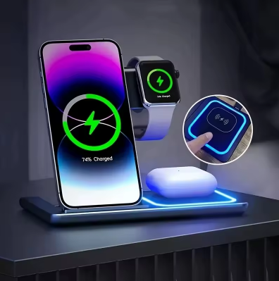 3 in 1 Wireless Charging Station – Fast, Safe & Convenient