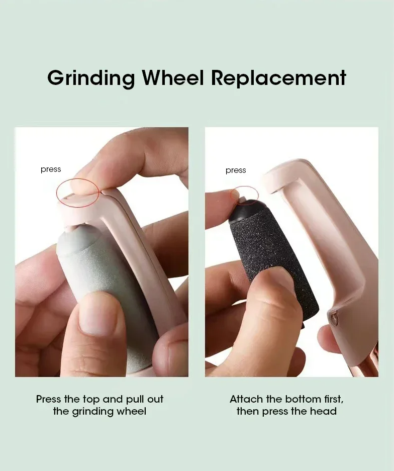 🌸 Rechargeable Electric Foot File & Callus Remover