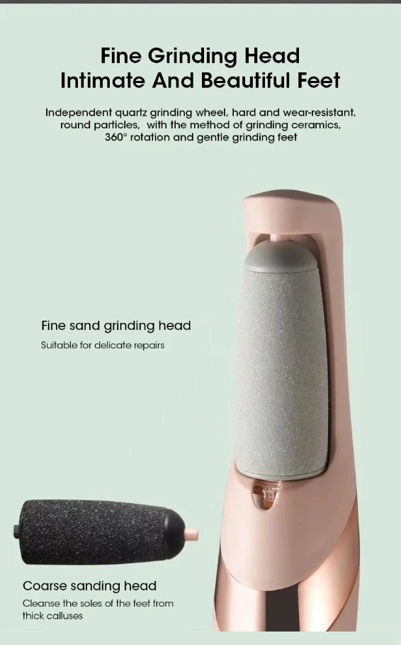 🌸 Rechargeable Electric Foot File & Callus Remover