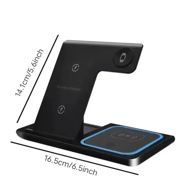3 in 1 Wireless Charging Station – Fast, Safe & Convenient