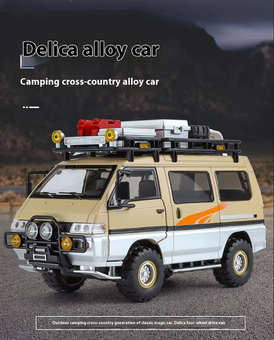 🚐 Adventure Camper Van Alloy Model – 1:24 Scale Diecast