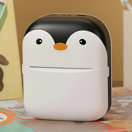 🐧 Penguin Mini Thermal Printer – Print Anywhere, Anytime in Style! With 3 Roles