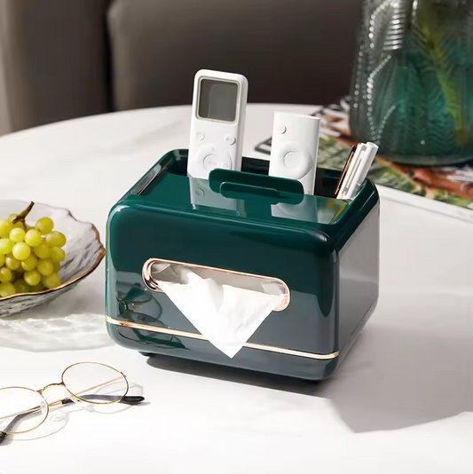 Multifunctional Tissue Box Organizer – Modern Elegance Meets Everyday Convenience