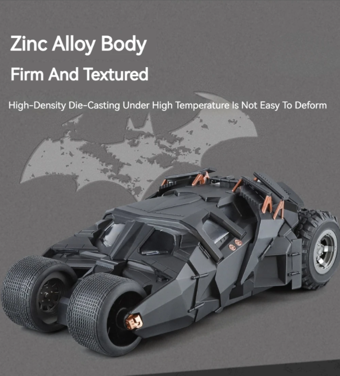 🦇 1:18 Scale Batmobile Die-Cast Model Car – Alloy Edition