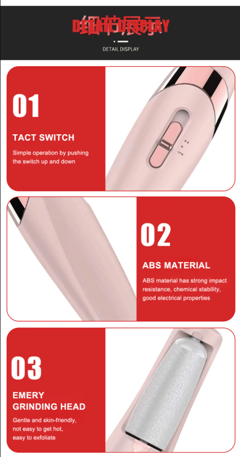 🌸 Rechargeable Electric Foot File & Callus Remover