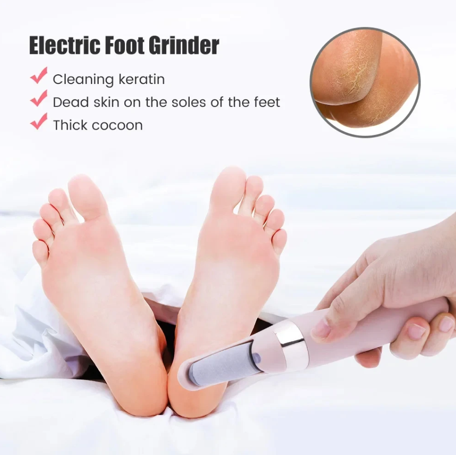 🌸 Rechargeable Electric Foot File & Callus Remover