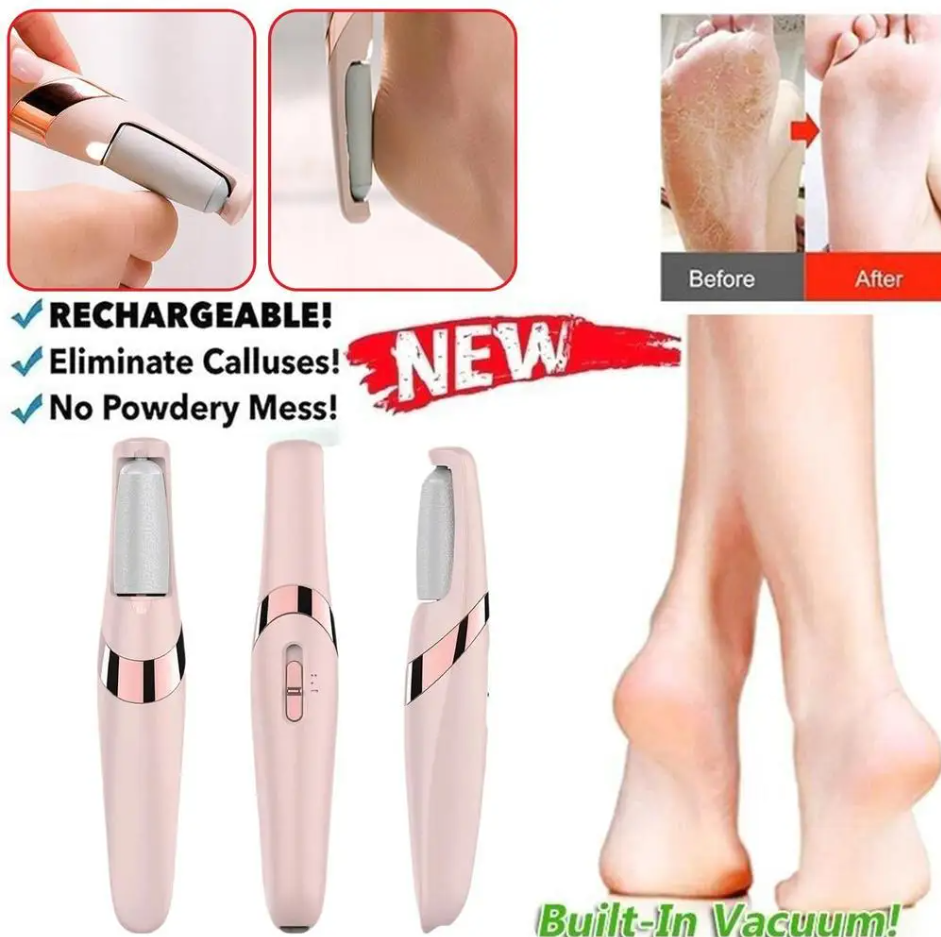 🌸 Rechargeable Electric Foot File & Callus Remover