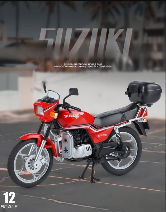 Suzuki GS125 Alloy Diecast Motorcycle Model – 1:12 Scale