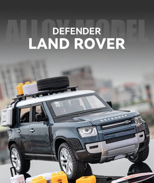 Land Rover Defender 1:24 Scale Diecast Model – Rugged British Icon in Miniature