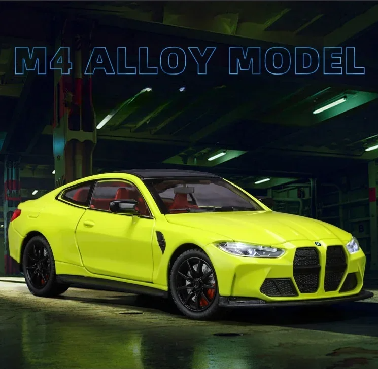 🚘 BMW M4 Alloy Car Model – 1:24 Scale Diecast