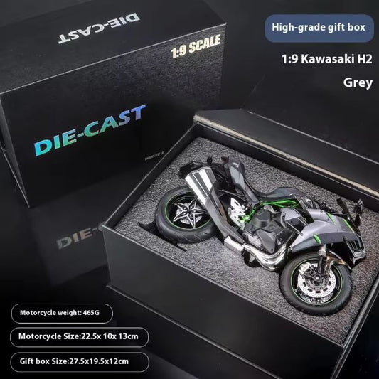 Kawasaki Ninja H2 Diecast Motorcycle Model – 1:9 Scale
