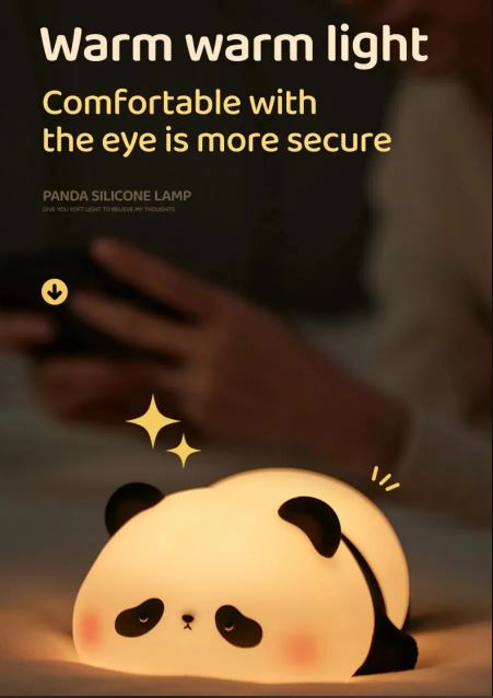 🐼🐰 Silicone Animal Night Lamp – Panda & Rabbit Edition