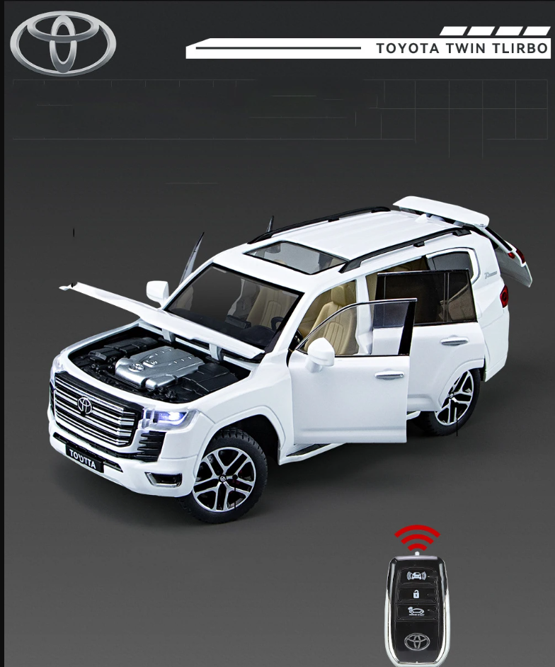 1:24 Scale Toyota Land Cruiser Die-Cast Model with remote